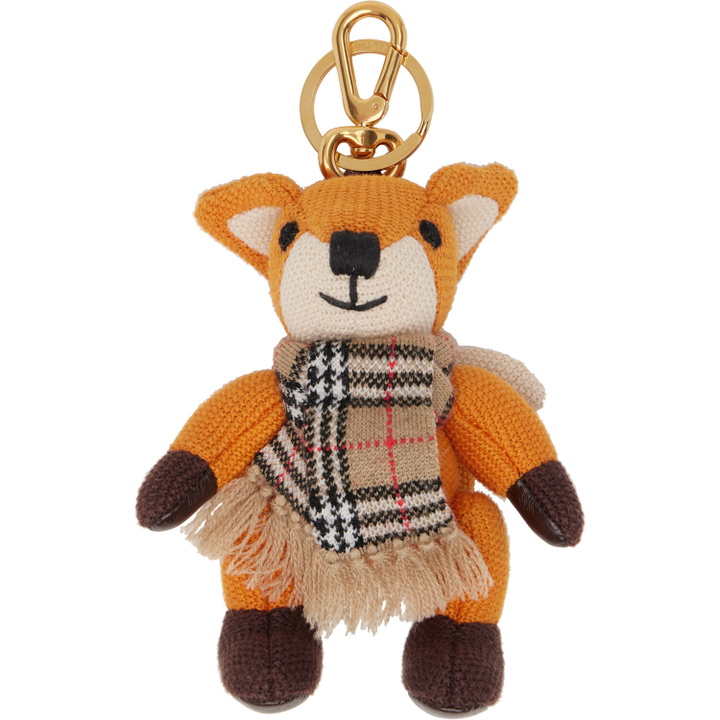 Photo: Burberry Orange Fox Charm Keychain
