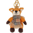 Burberry Orange Fox Charm Keychain