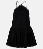 Poupette St Barth Nora crochet-trimmed cotton minidress
