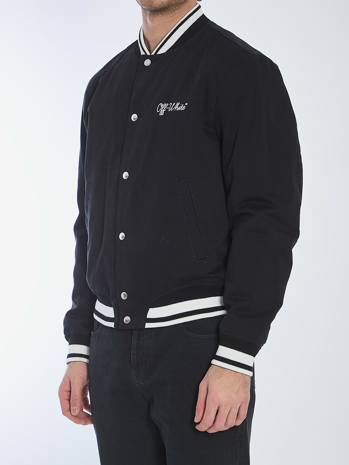 ジャケット・アウター Off-White Embroidered Souvenir Jacket Off-White Varsity Souvenir Jacket Off-White