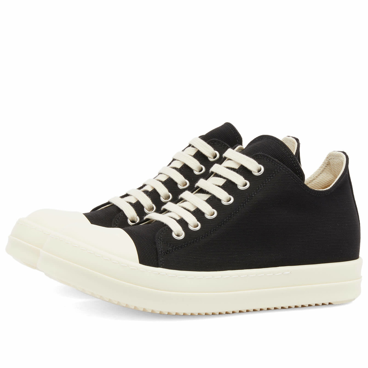 Rick Owens DRKSHDW Women's Low Sneakers in Black/Milk Rick Owens Drkshdw