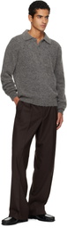 Sunflower Gray Mohair Polo