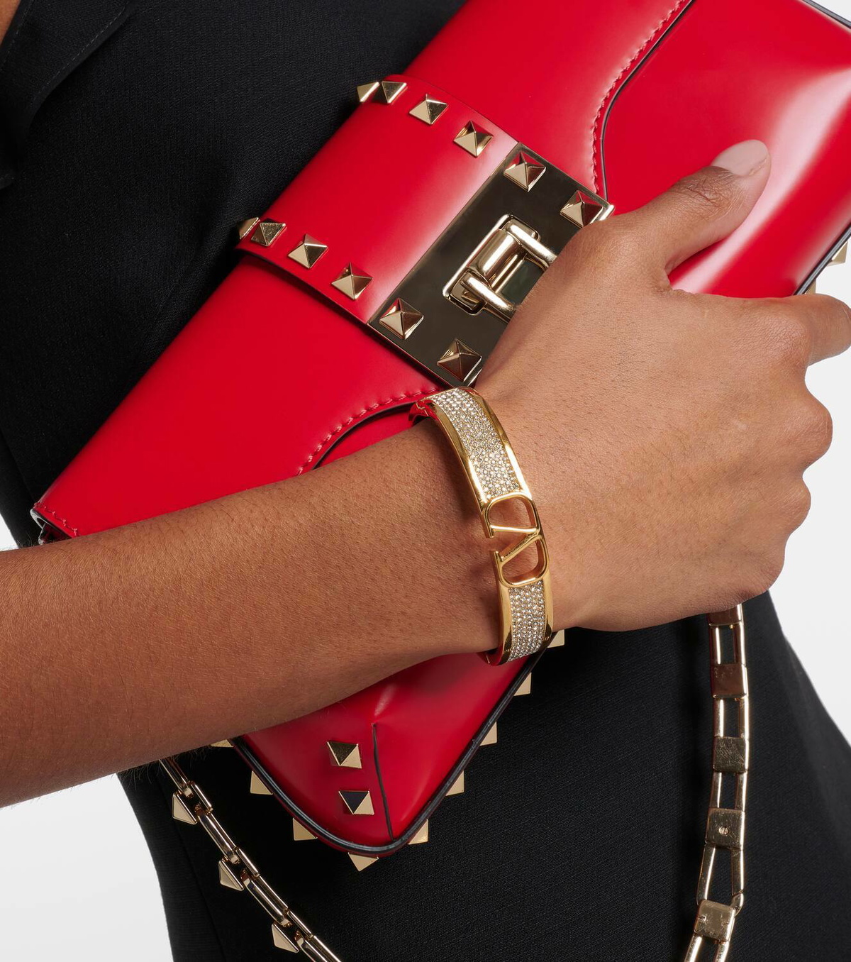 Valentino VLogo Signature Swarovski®-embellished bangle