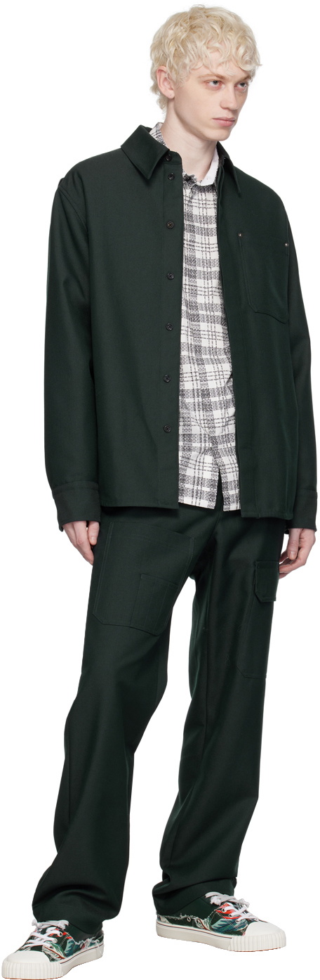 Helmut Lang Green Shirt Jacket Helmut Lang