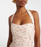 Markarian Leia floral pleated cotton midi dress