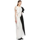 Yohji Yamamoto White and Black Left Body Dress