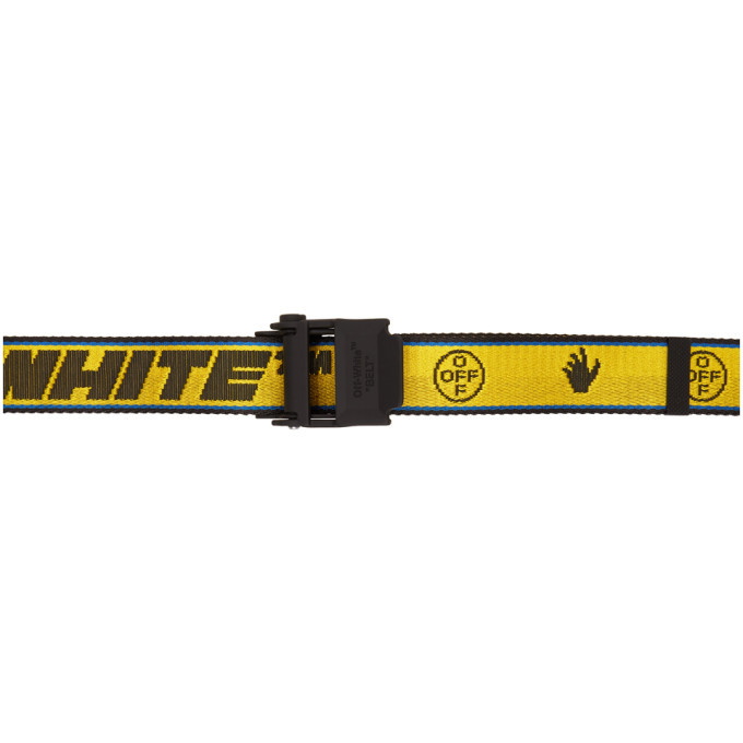 Photo: Off-White Yellow and Black Hybrid Industrial Belt