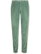 Boglioli - Slim-Fit Stretch-Cotton Corduroy Suit Trousers - Blue