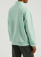 Colorful Standard Half-zip Cotton Sweatshirt Mint