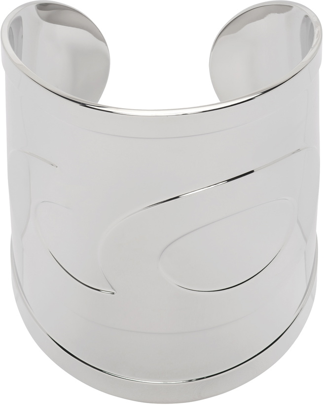 Photo: MM6 Maison Margiela Silver M6 Cuff Bracelet