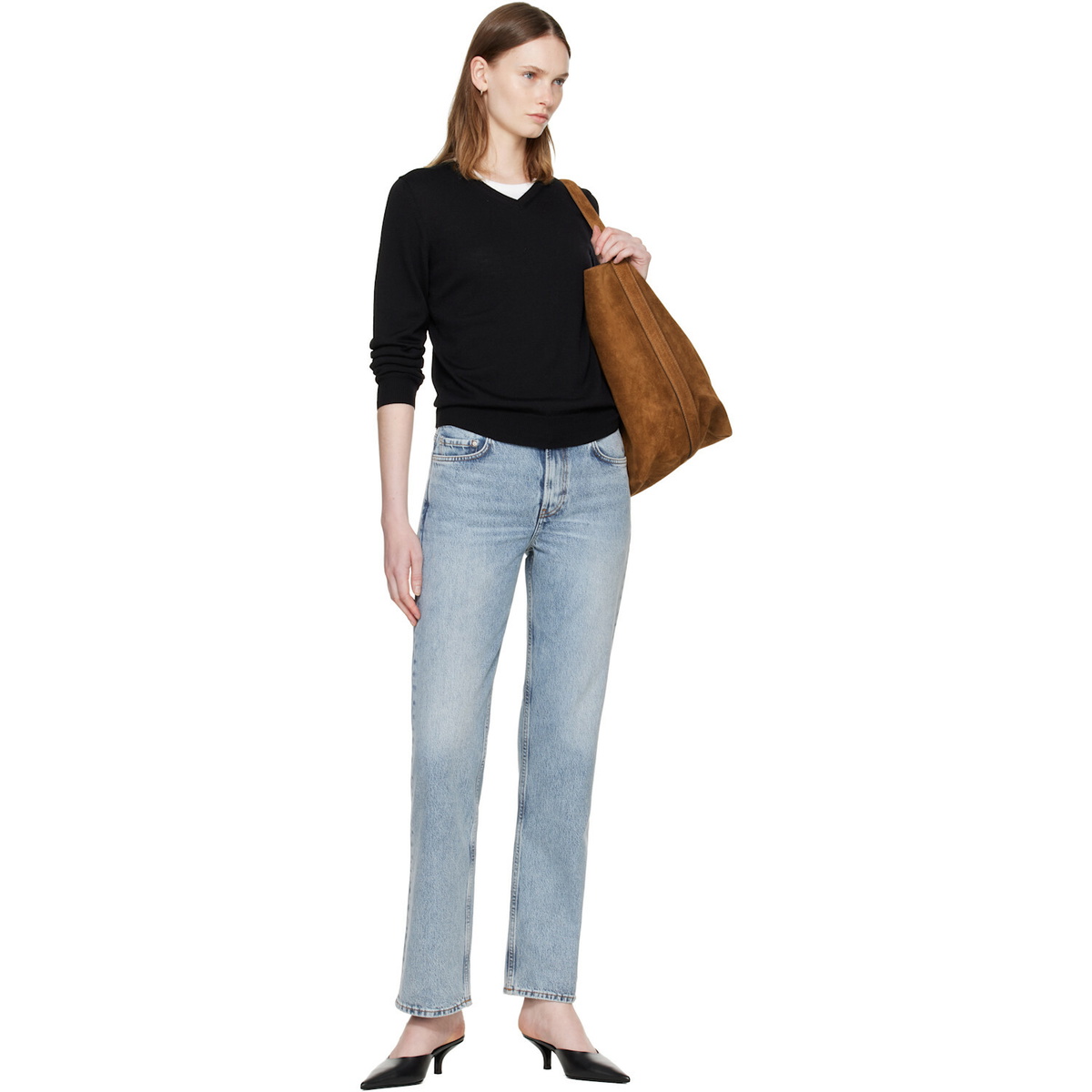 TOTEME Blue Low Straight Jeans