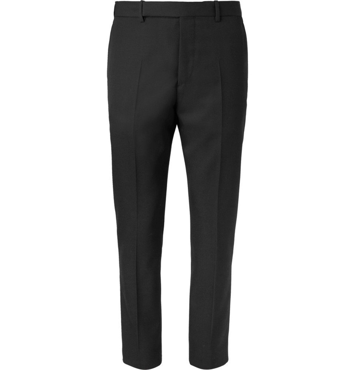 Photo: Berluti - Black Slim-Fit Wool-Twill Suit Trousers - Men - Black