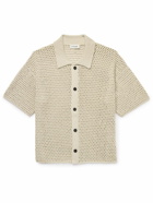 FRAME - Open-Knit Cotton Shirt - Neutrals