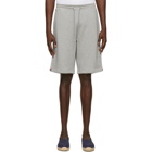 Thom Browne Grey RWB Stripe Loopback Lounge Shorts