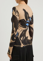 Stine Goya Printed Jersey top Brown
