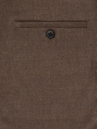 Sunspel - Wool and Cashmere-Blend Flannel Suit Jacket - Brown