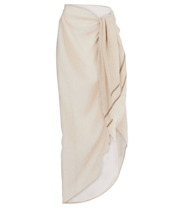 Photo: Loewe Anagram cotton beach cover-up