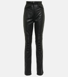 David Koma High-rise leather pants