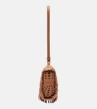 Tod's Gommino fringed leather bag charm