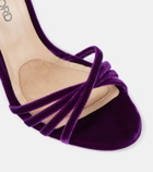 Tom Ford Paradis velvet wedge sandals