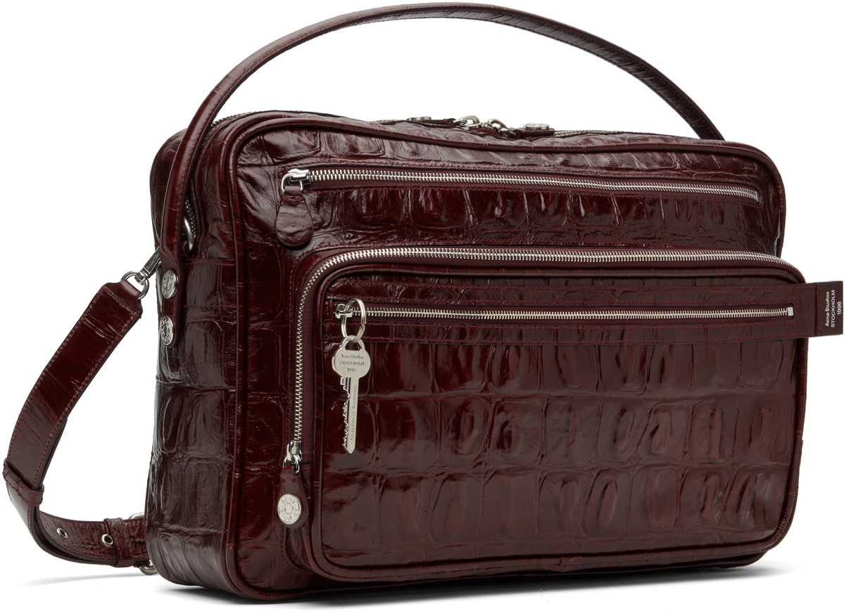 バッグ Acne Studios Burgundy Camera Acne Studios Burgundy Camero Camera Shoulder Bag Acne Studios