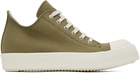 Rick Owens DRKSHDW Khaki Luxor Low Sneakers