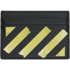 Off-White Black Diag Tape Card Holder