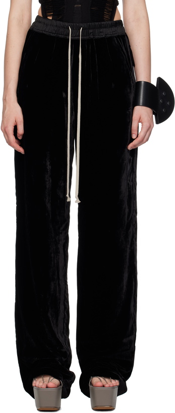 Photo: Rick Owens Black Concordians Dietrich Drawstring Trousers