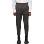 Jil Sander Grey Flat Front Trousers