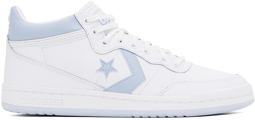 Converse White & Blue CONS Fastbreak Pro Leather & Nylon Sneakers