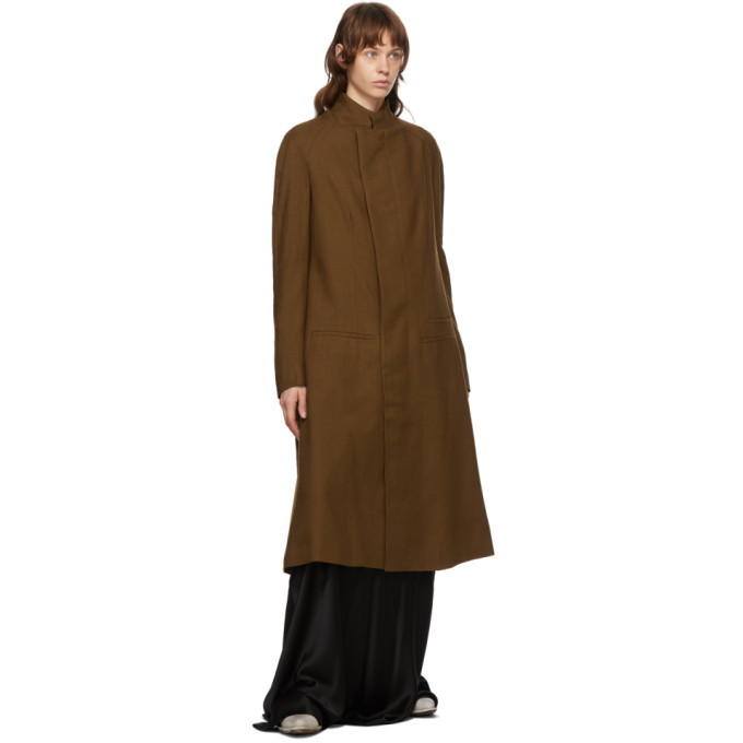 Haider Ackermann Brown Wool Proud Coat