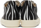Rick Owens Drkshdw Black & White Zebra Sneakers