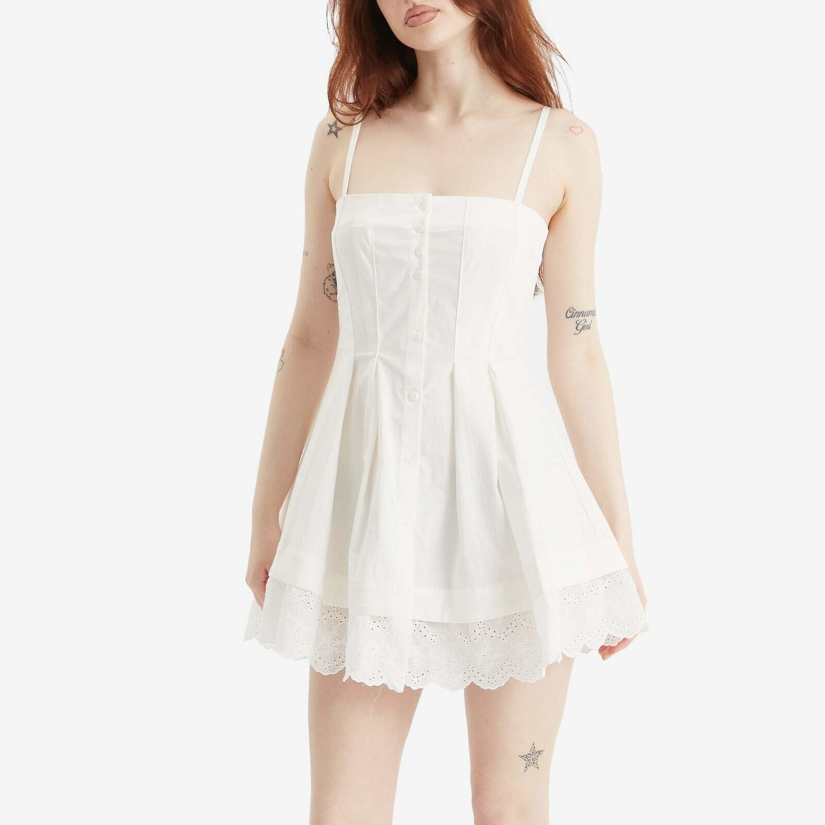 Peachy Den Women's Renee Mini Dress in Porcelain