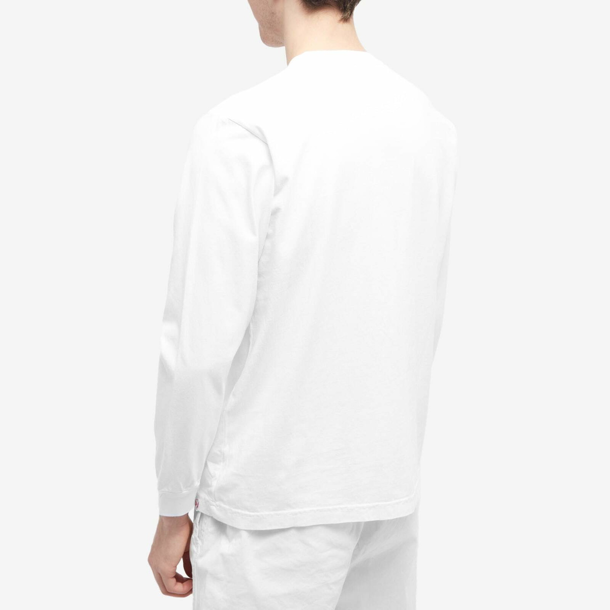 Battenwear Men's Long Sleeve Pocket T-Shirt in White