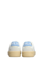 Veja V-90 O.t. Sneakers In White Suede And Leather