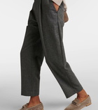 Brunello Cucinelli Wool and cashmere straight pants