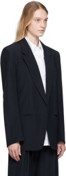 Alexander Wang Black Combo Collared Blazer