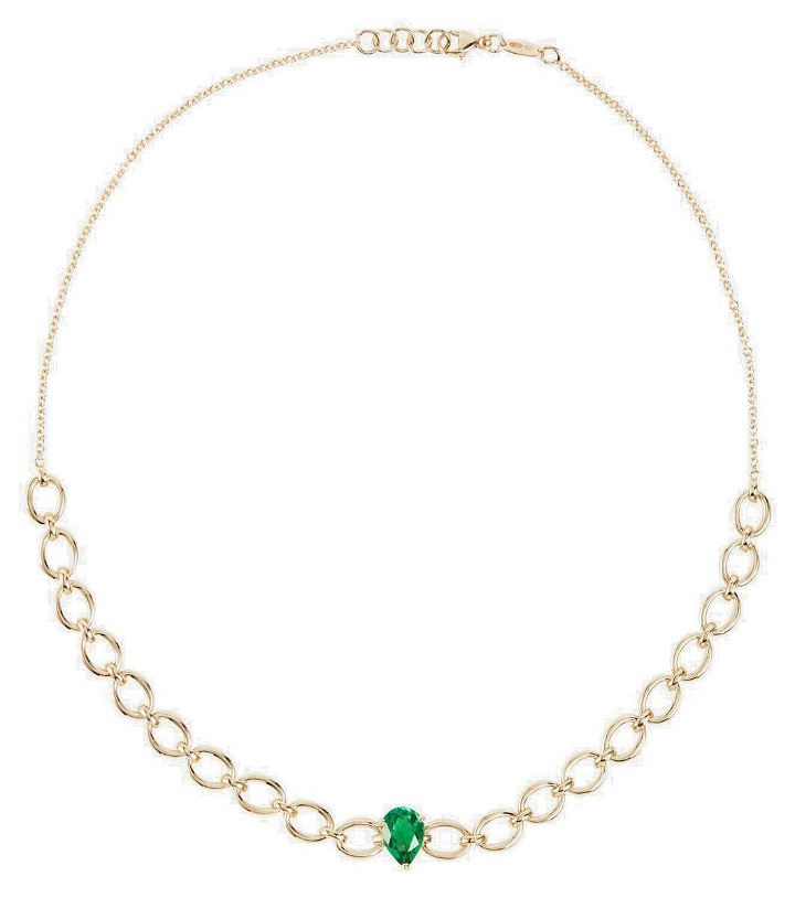 Photo: Nadine Aysoy Catena 18kt gold necklace with emerald