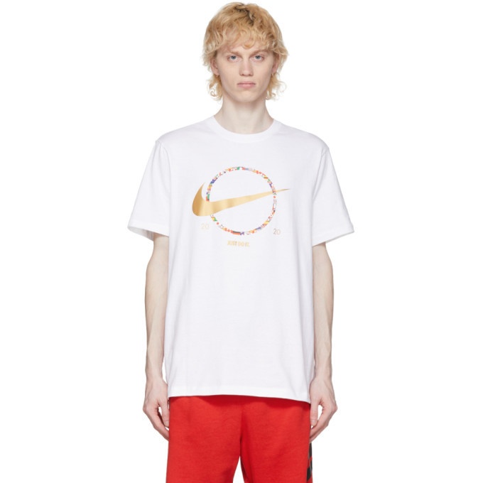 Photo: Nike White Sportswear Preheat Swoosh T-Shirt