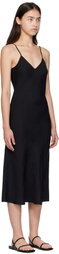 Silk Laundry Black 90s Slip Dress