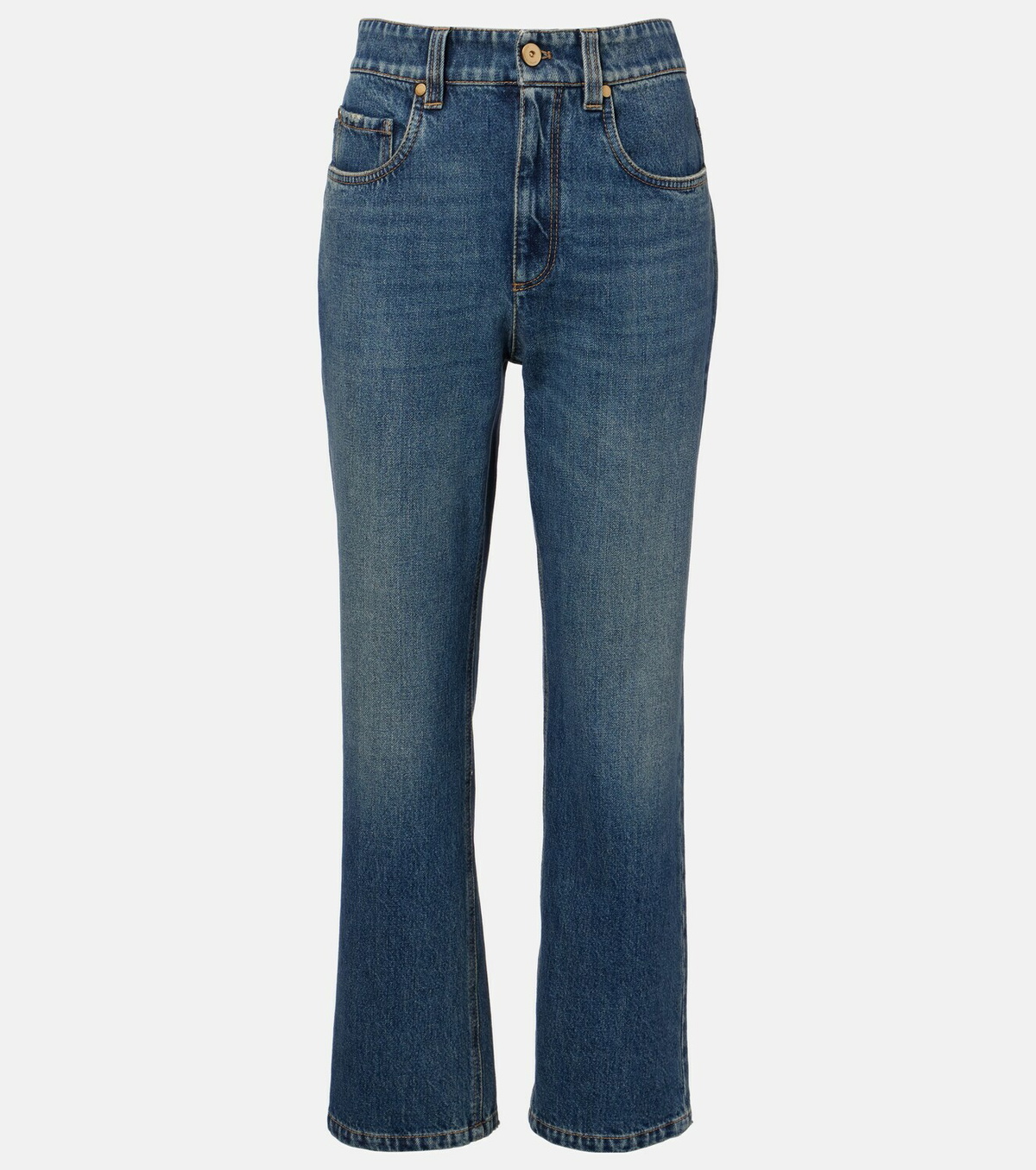 Brunello Cucinelli Cropped straight jeans