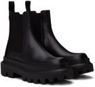 Dolce & Gabbana Black Pull-Loop Chelsea Boots