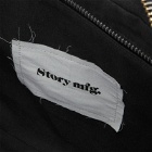 Story mfg. Men's Medium Crossbody Drawstring Port-All Bag in Charcoal 