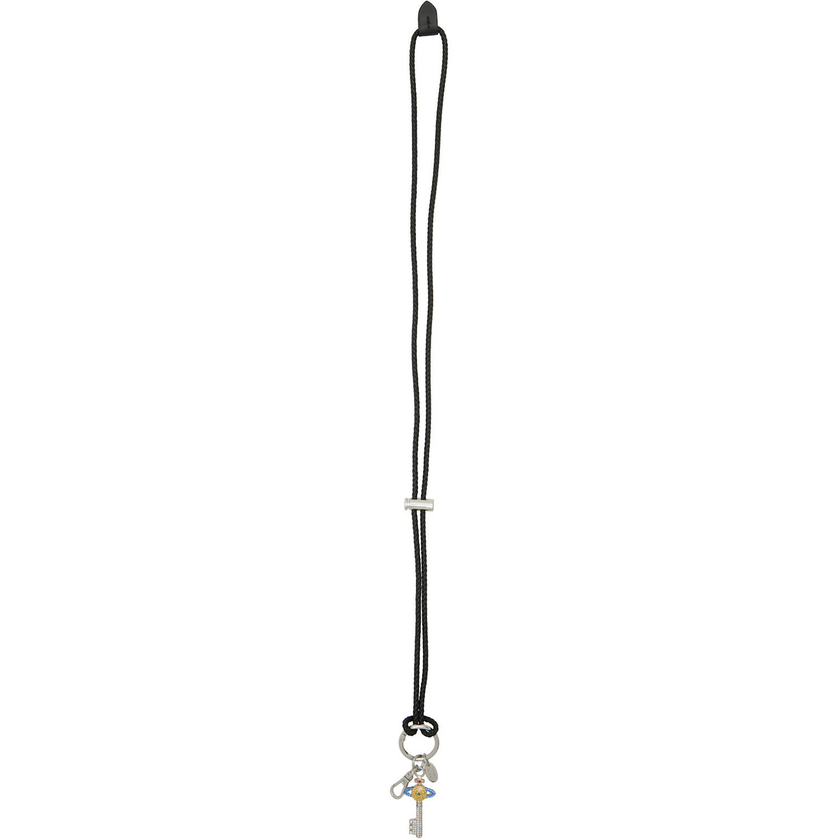 Vivienne Westwood Silver Diamante Key Orb Keychain