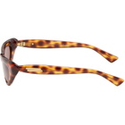 Bottega Veneta Brown Curvy Sunglasses