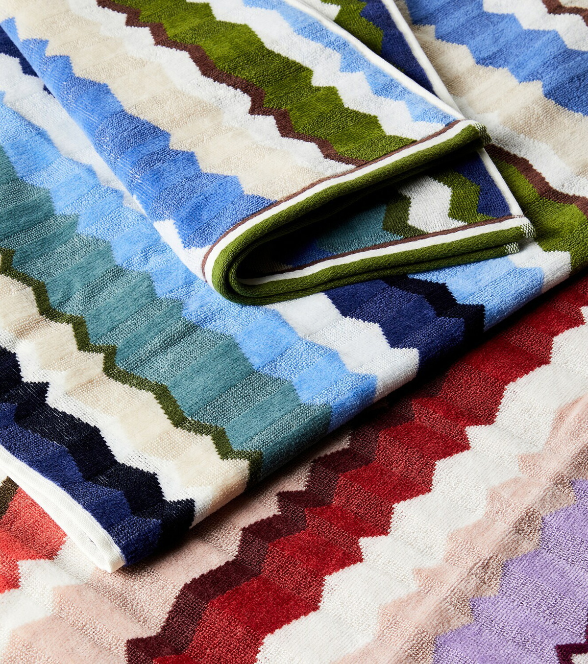 Missoni Eva Zigzag set of 2 cotton terry towels