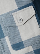 Onia - Blanket Checked Cotton-Twill Overshirt - Blue