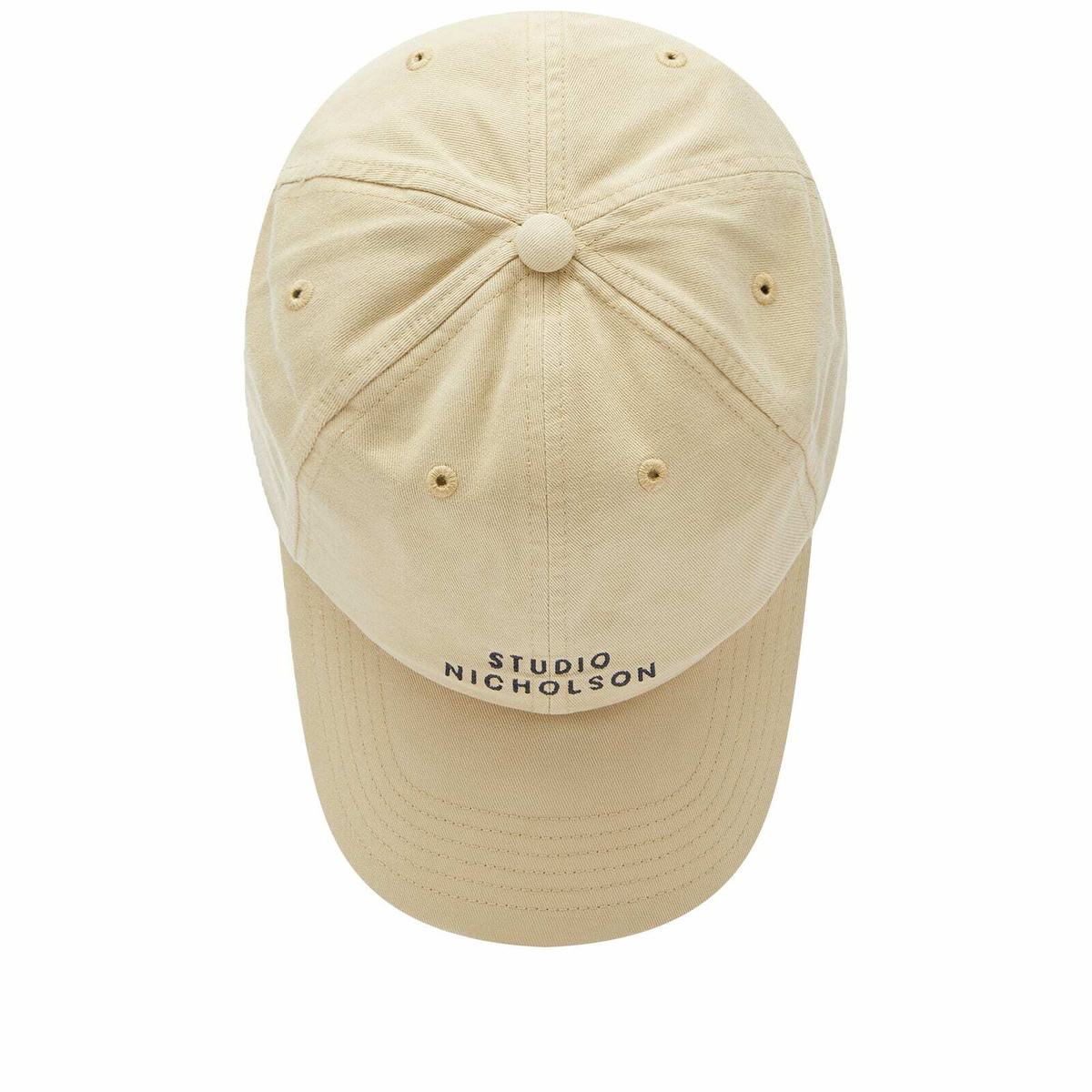 Studio Nicholson Men's Logo Cap in Sand/Blue