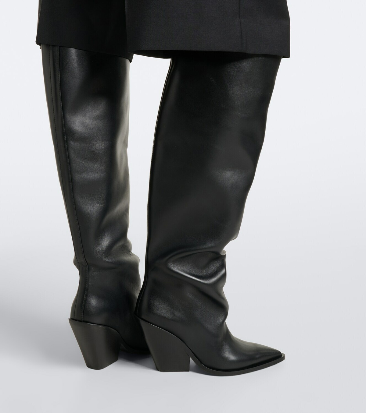Souliers Martinez Nevada leather knee-high boots