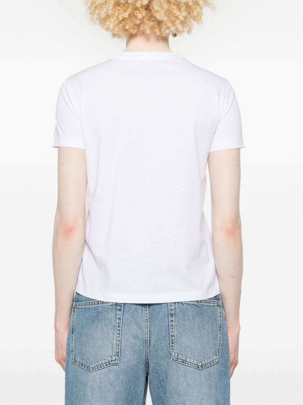 ERMANNO - Embroidered Cotton T-shirt
